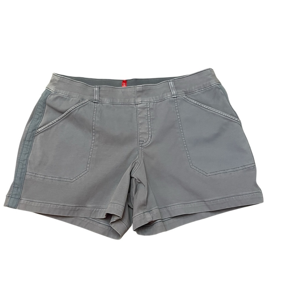 Spanx Stretch Light Blue 5” Pull On High Rise Tummy Control Shorts Women Size XL